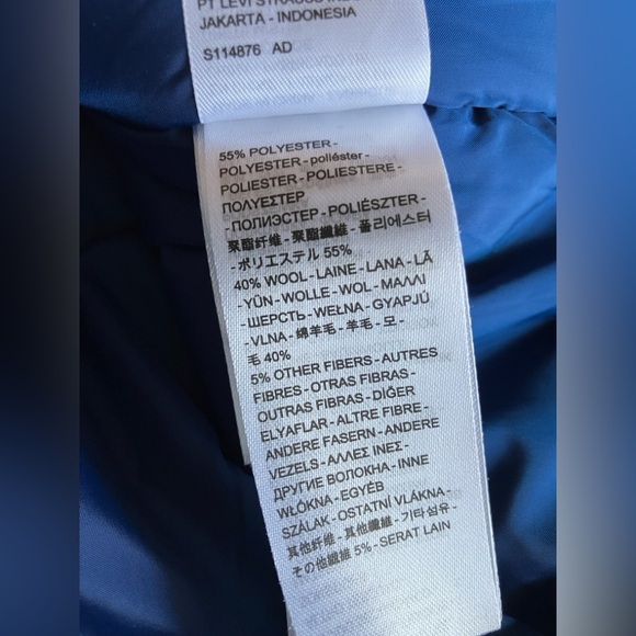 Levi’s plaid, western bomber; wool blend - Picture 7 of 9